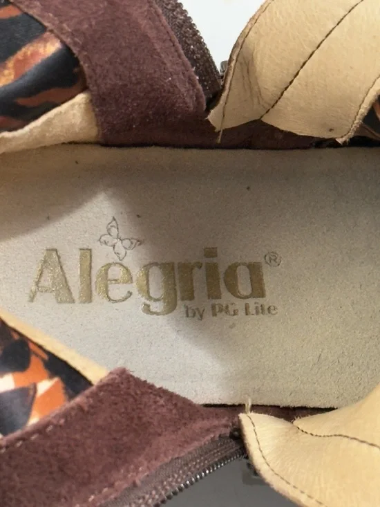 Alegria Ivy-642 Mid-Calf Brown Leather Boots - Picture 8 of 9